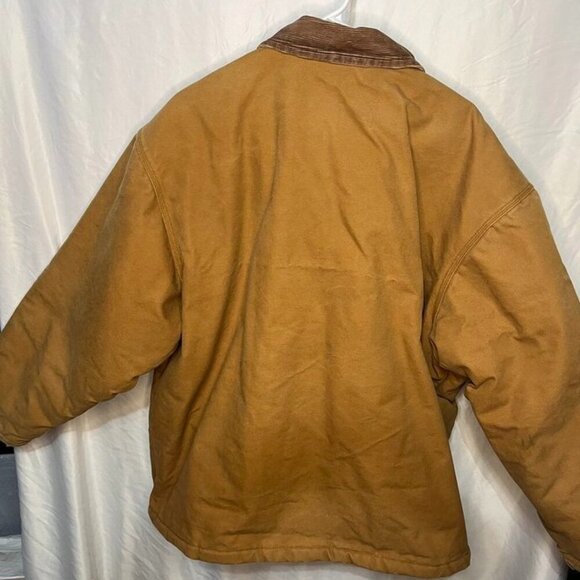 Condor Work Jacket XX-Large Brown Duck Canvas Corduroy Collar Heavy Duty Lined - Picture 4 of 6
